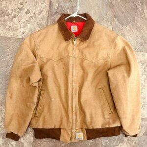 Vintage Carhartt Jacket Mens XL Khaki Brown Santa Fe Western Coat
